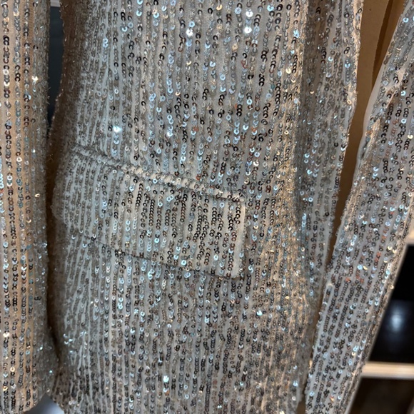 NWT Ann Taylor Loft Sequined Blazer/Jacket Sz 10 - Picture 7 of 11